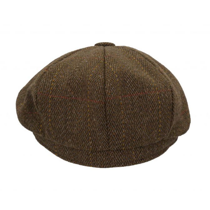 Brun tweed newsboy keps - Walker & Hawkes