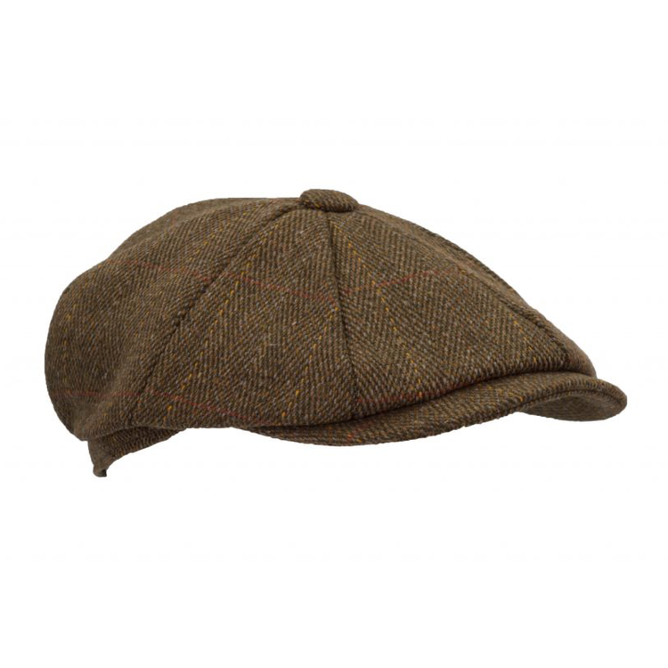 Brun tweed newsboy keps - Walker & Hawkes