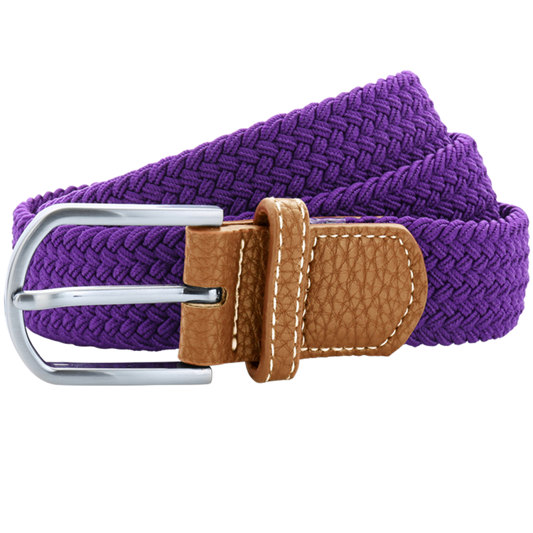 Lila flätat stretch bälte - Asquith&Fox