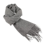 Klassisk enfärgad grå halsduk - Portia