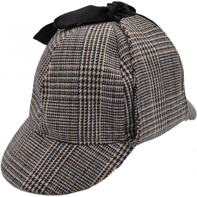 Brun Sherlock Holmes Deerstalker hatt