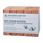 Röda cederträblock  5-p