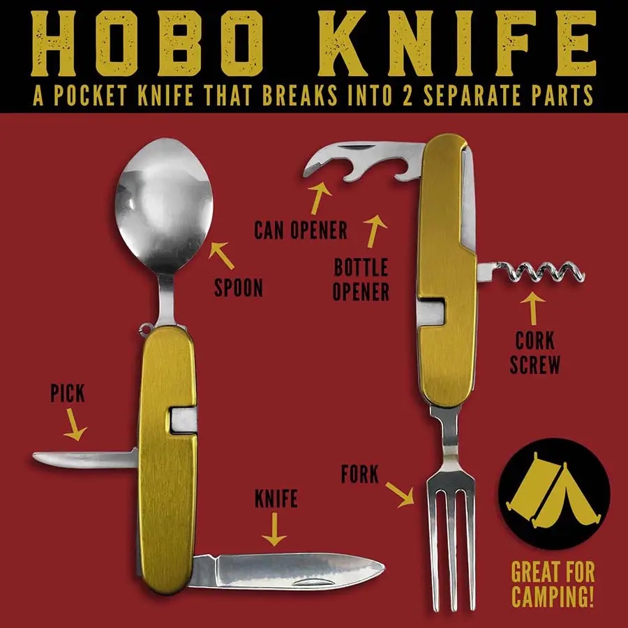 Hobo knife - pocket camping bestick