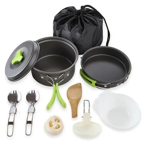 Campingkök 3 delar med tillbehör