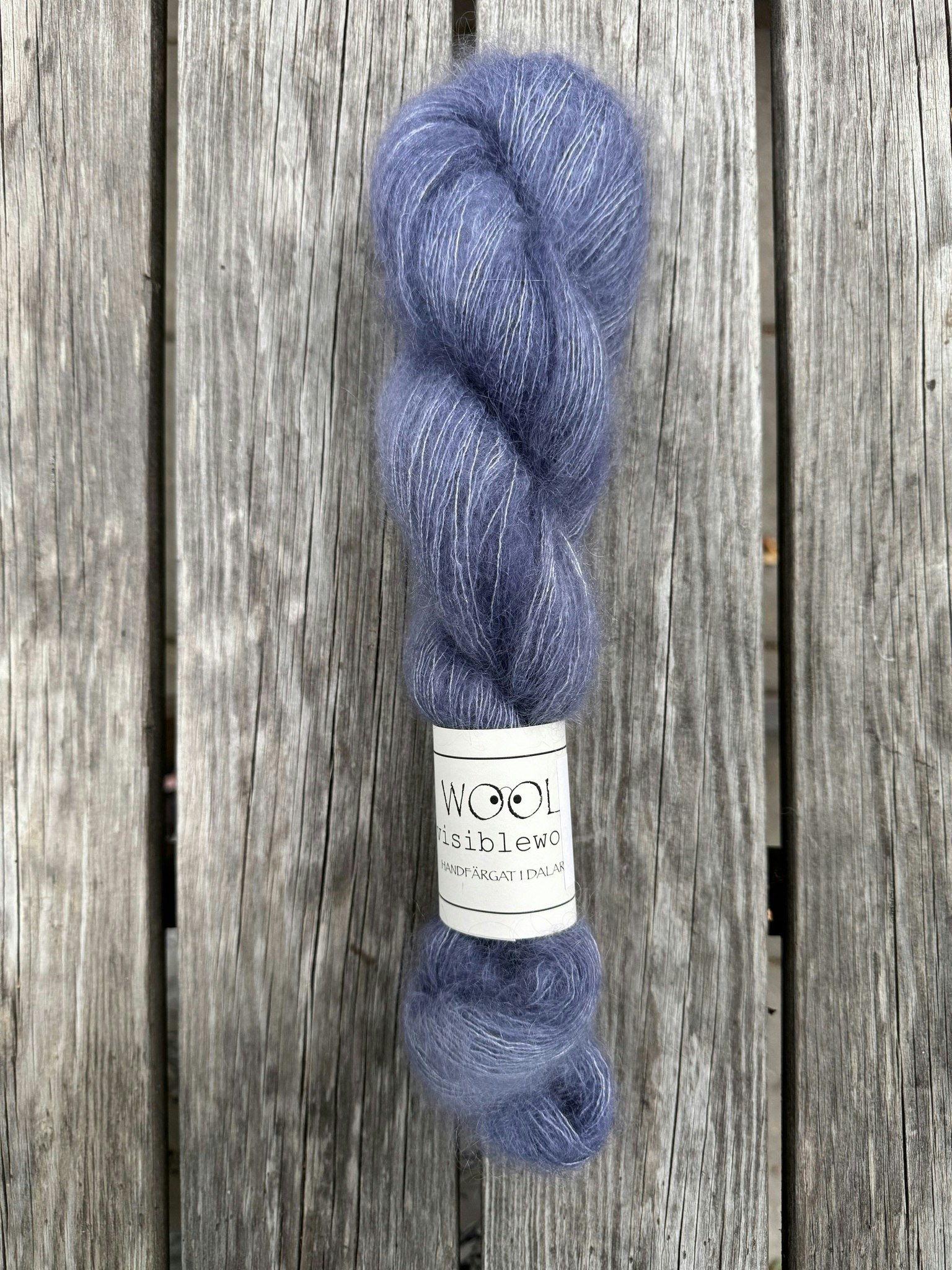 Silk Mohair Jeansblå
