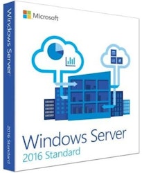 Microsoft Windows Server 2016 Standard 16 kjerner NO (64-bit OEM)