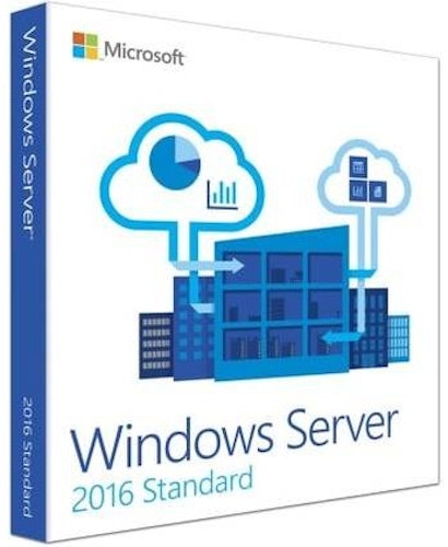 Microsoft Windows Server 2016 Standard 16 kjerner EN (64-bit OEM)