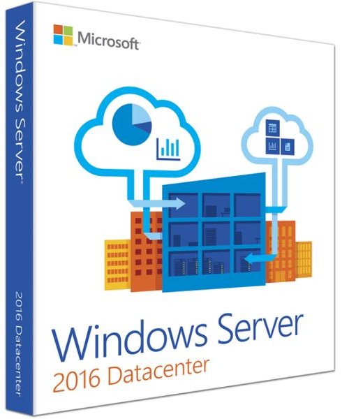 Microsoft Windows Server 2016 Datasenter 16 kjerner EN (64-bit OEM)