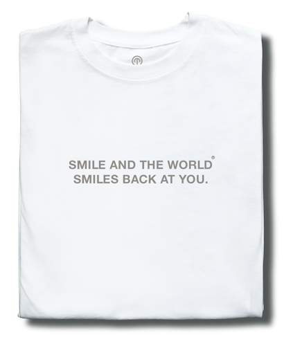Smiles back White