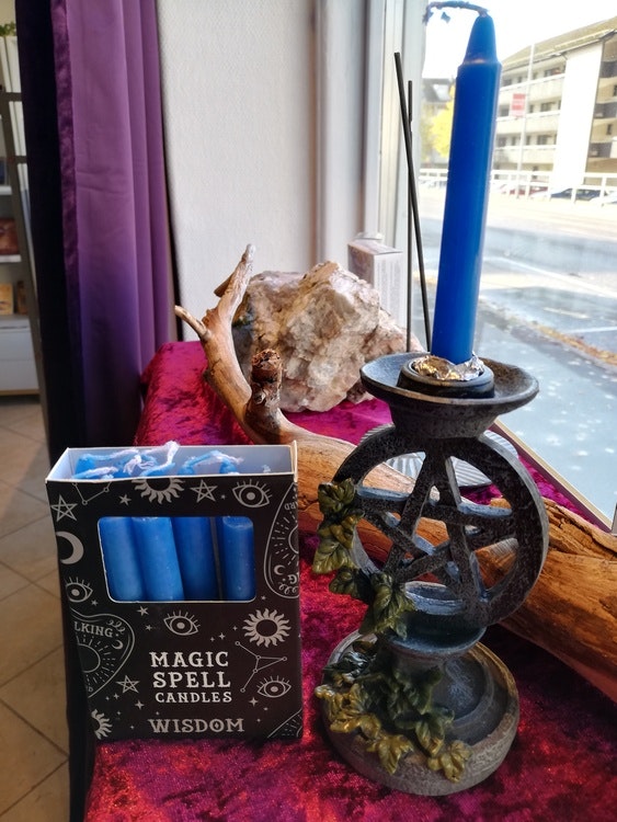 Magic spell candles, Mörkblå = Visdom