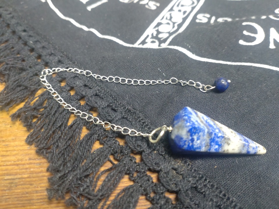 Pendel med kedja, Lapiz Lazuli