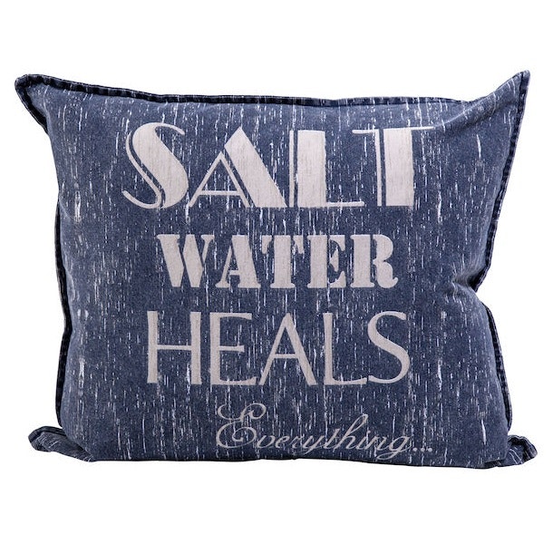 Kuddfodral Saltwater Heals av canvastyg