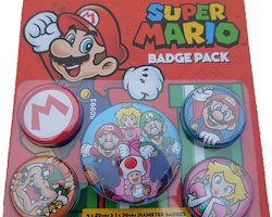 Badgepack - Pins - 5 st Super Mario