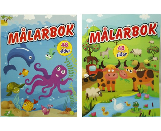 Målarbok 48 sidor