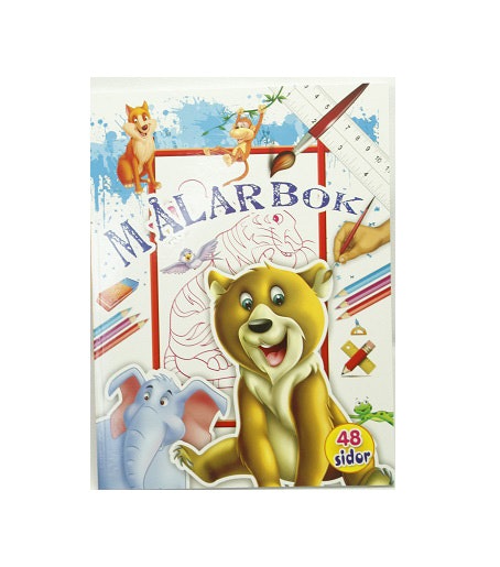 Målarbok 48 sidor