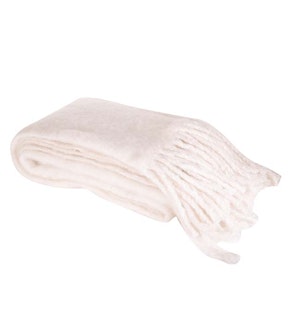 Pläd Monroe Cream White