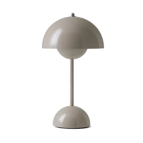 Flowerpot portable bordslampa VP9 beige-grå
