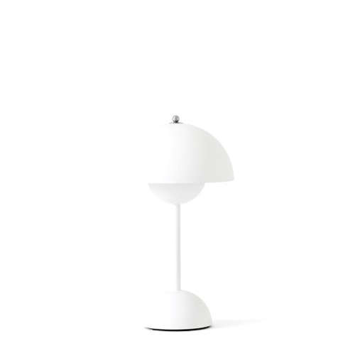Flowerpot portable bordslampa VP9 - matt vit