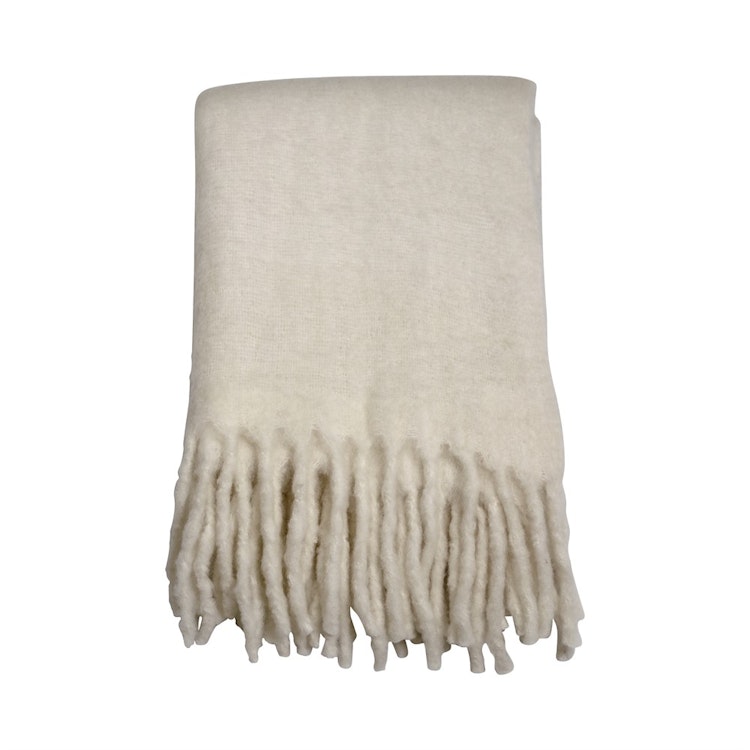 Pläd Ull - Mogi Home Offwhite