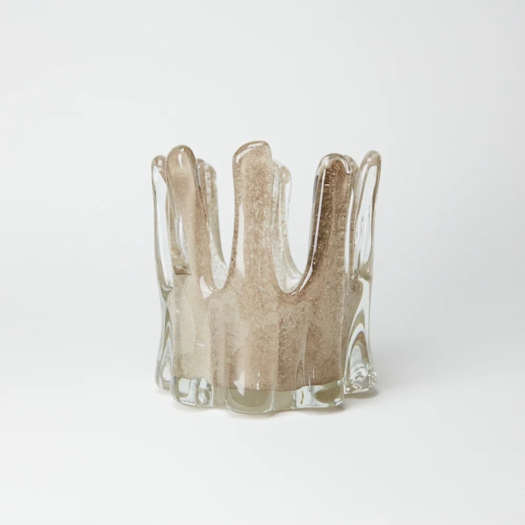 Ljuslykta Helix - Taupe 14cm