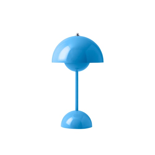 Flowerpot Portable bordslampa VP9  - Swim Blue