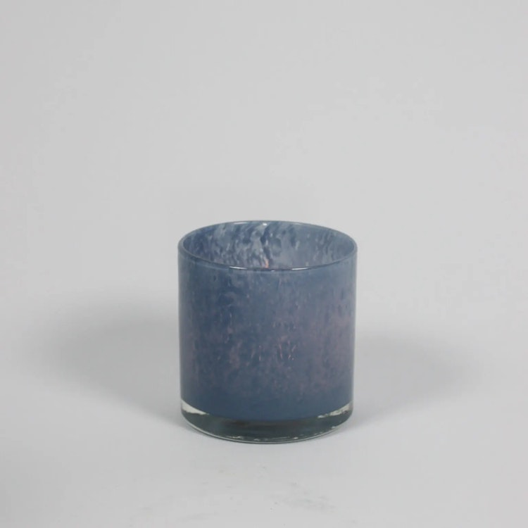 Nilla ljuslykta  - havsblå 12cm