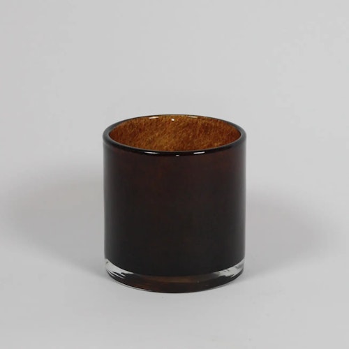 Nilla ljuslykta - Kaffebrun 12 cm