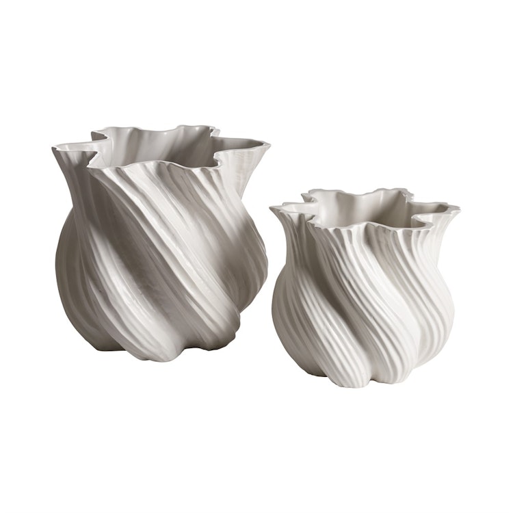 Cream Vase Off White - small