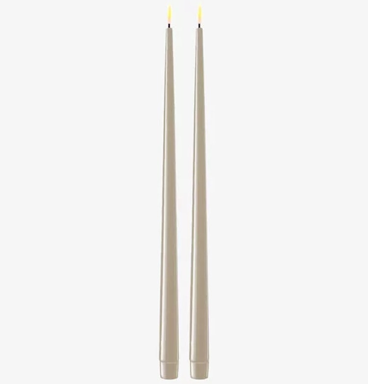 Led Kronljus Lackade Sand 38cm (2-pack)