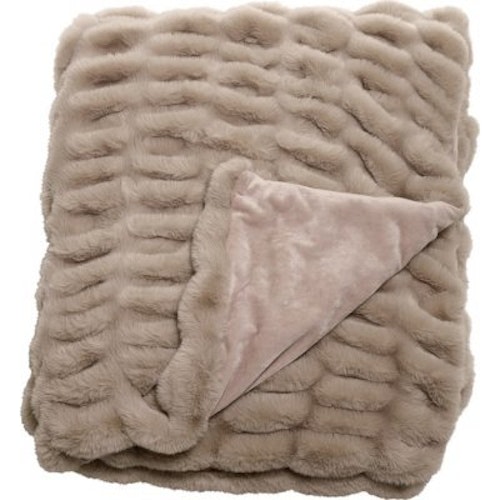 Pläd Fluffy Beige
