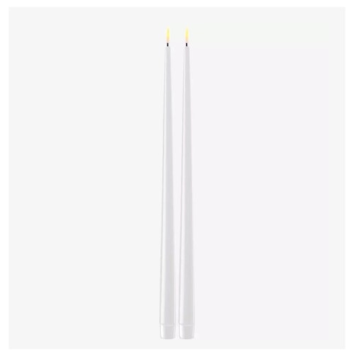 Led kronljus vit lackade 38cm (2-pack)