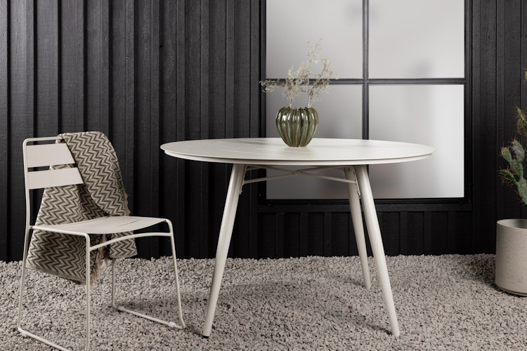 Utomhus - Runt matbord Lina - Beige 120cm