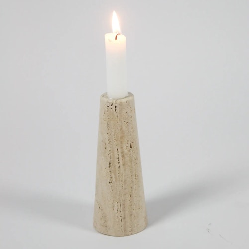 Ljusstake Travertin beige