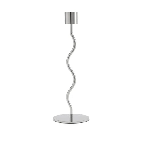 Cooee - Ljusstake Curve - Stainless Steel 23cm
