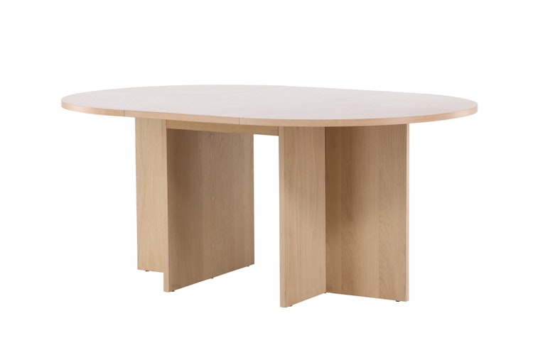 Matbord Strada - Ovala Matbord Ø120/170 Vitputsad