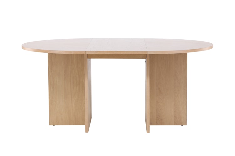 Matbord Strada - Ovala Matbord Ø120/170 Vitputsad