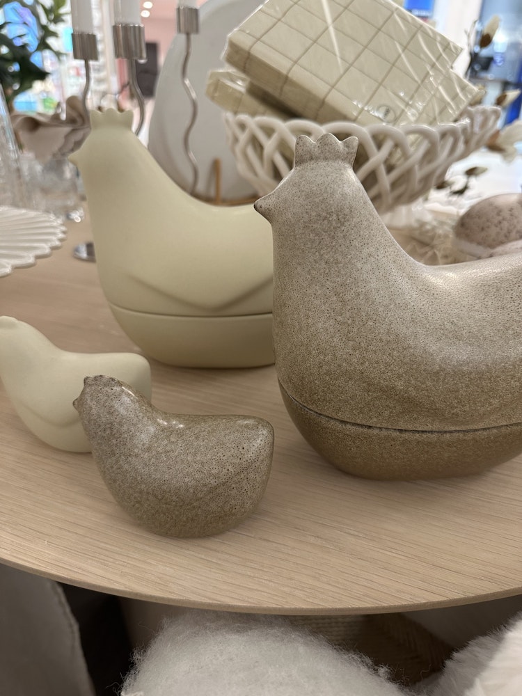 Happy Hen Skål - Beige