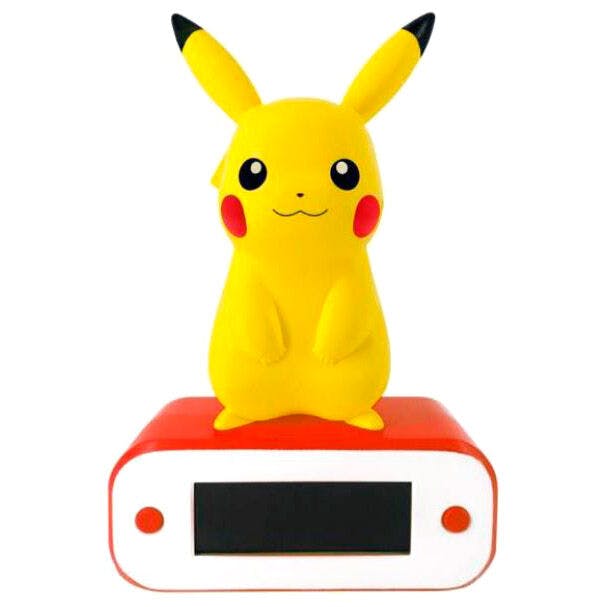 Pokemon Pikachu lampa alarm klocka