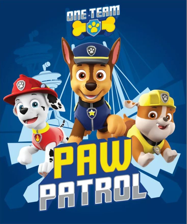 Paw Patrol Fleecefilt Blå - BESTÄLLNINGSVARA