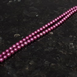 Cerisefärgade runda pärlor 7-7,5 mm