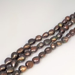 Stora brun-gröna pärlor 10-13 mm