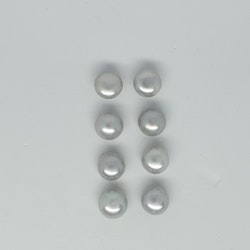 Stora silvergrå pärlor 11,5 mm. Pris/par