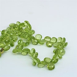 Peridot fasettslipad briolett 4-5 mm