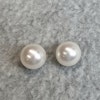 Runda vita pärlor halvborrade 9,5-10 mm