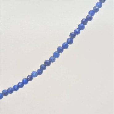 Halsband med 3 mm lapis lazuli