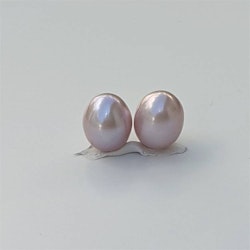 Rosa ovala pärlor 9-9,5 mm