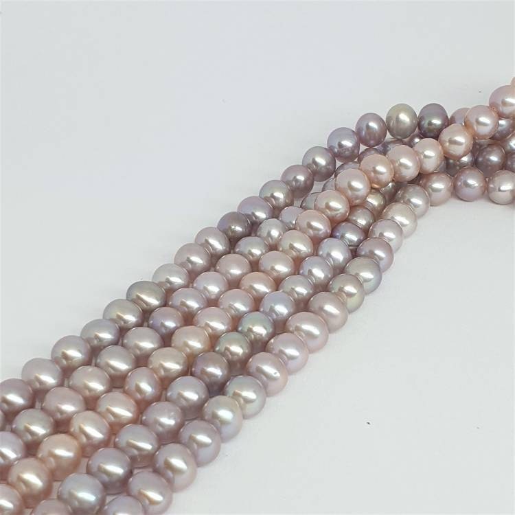 Rosa-syrenlila pärlor 5,5-6 mm