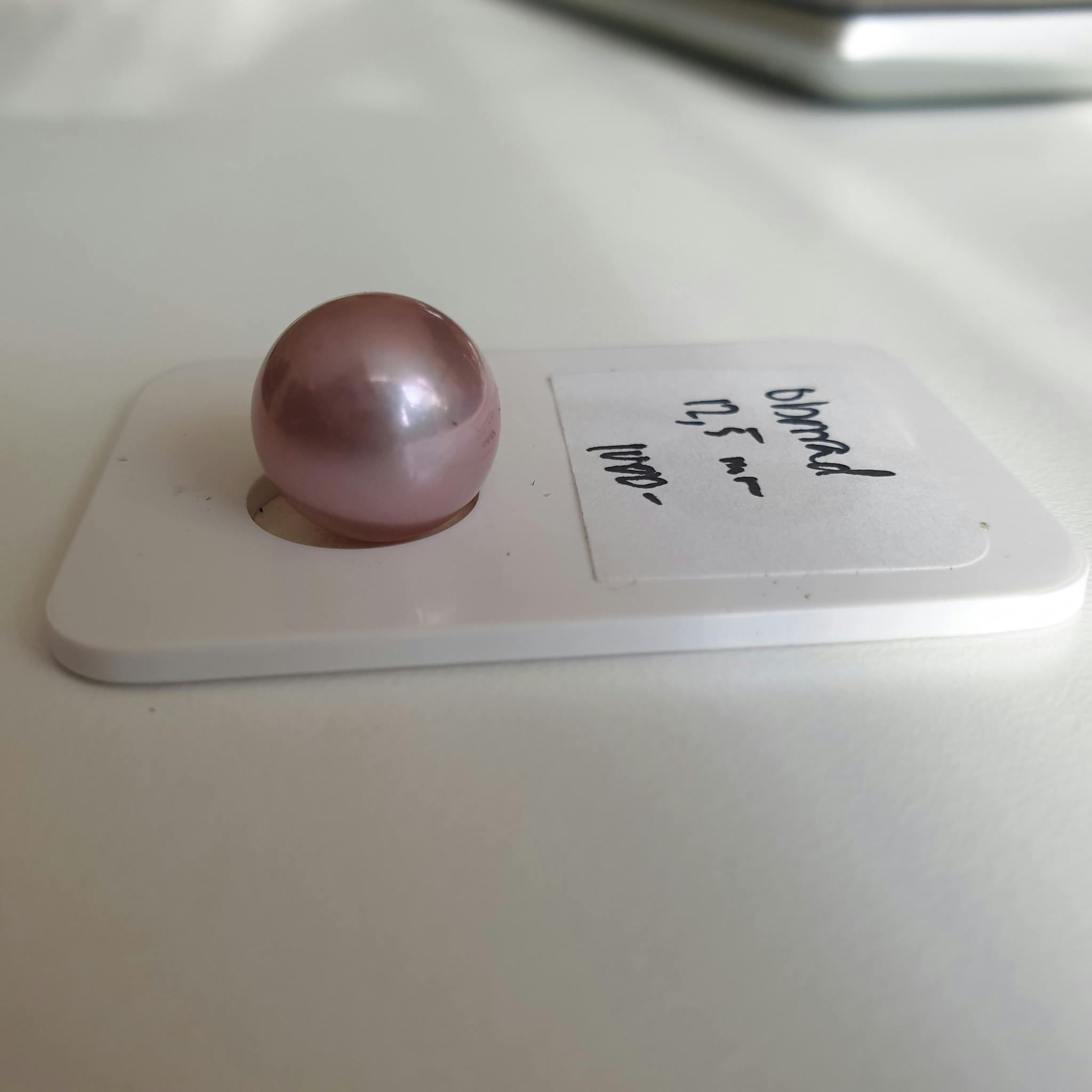 Stor rosa sötvattenpärla 12,5 mm