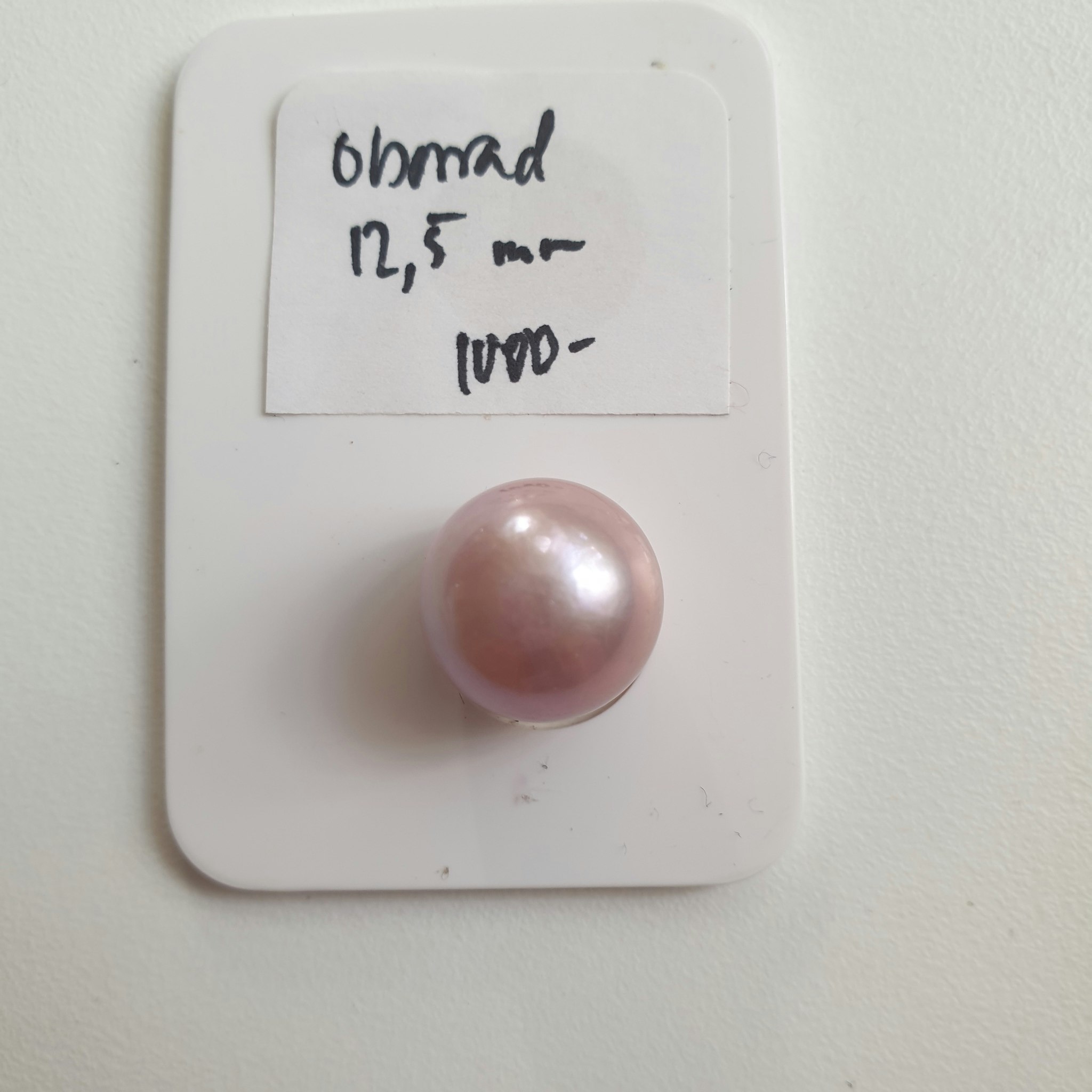 Stor rosa sötvattenpärla 12,5 mm