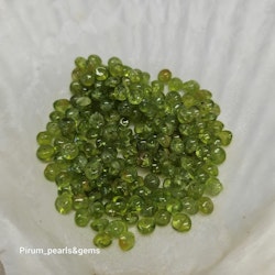 Peridot, gröna små rondeller 5mm paket